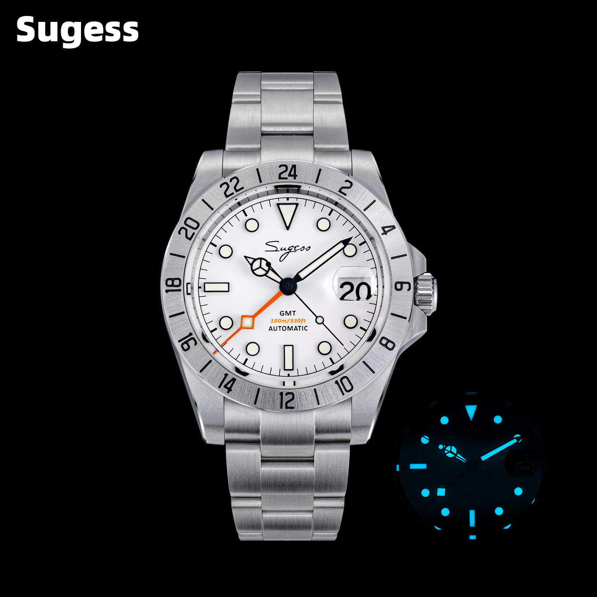 Sugess Men Watch GMT Automatic - Rolex Watch Submariner review and price