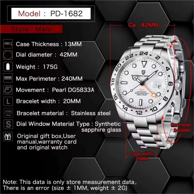 PAGANI DESIGN 2026 New V2 GMT  - Rolex Watch Submariner review and price