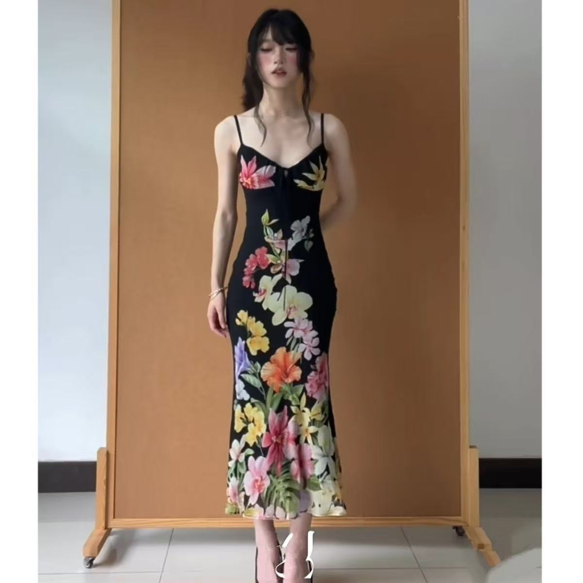 Retro Tropical Flower Halter D - Tropic Strap Vintage review and price