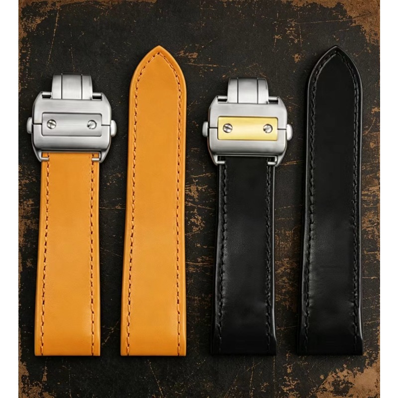 Genuine Lea/ther Watch Strap f - Cartier Watch Santos review and price