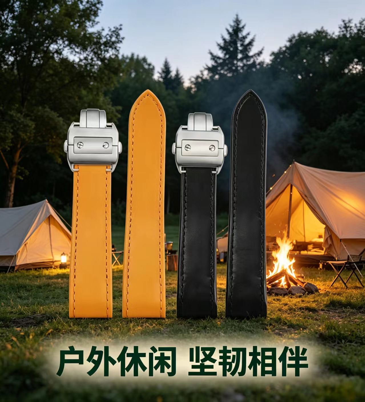Genuine Lea/ther Watch Strap f - Cartier Watch Santos review and price