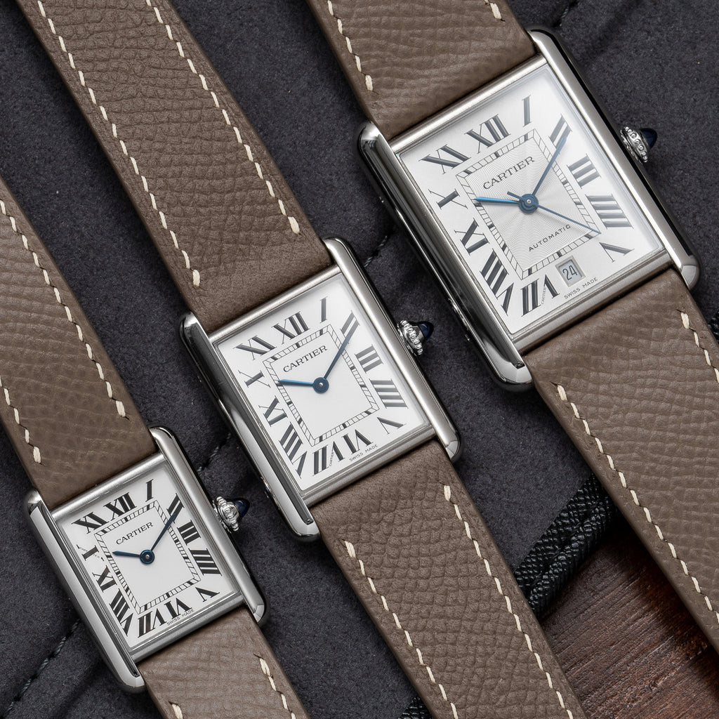 Father's Day Gift Epsom Leathe - Cartier Watch Santos review and price